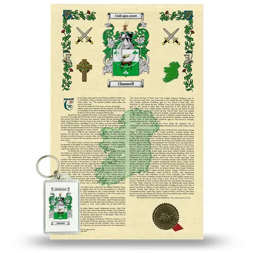 Channell Armorial History and Keychain Package