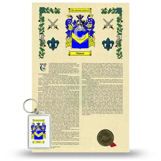 Chanut Armorial History and Keychain Package