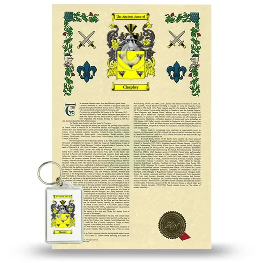 Chaplay Armorial History and Keychain Package