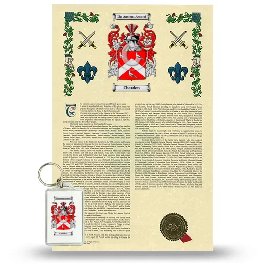 Chardon Armorial History and Keychain Package