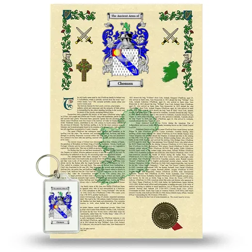 Choman Armorial History and Keychain Package