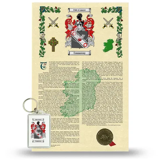 Connaway Armorial History and Keychain Package