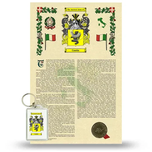 Contin Armorial History and Keychain Package
