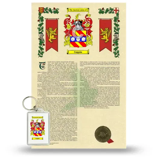 Coppin Armorial History and Keychain Package