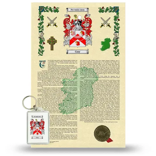 Cosy Armorial History and Keychain Package