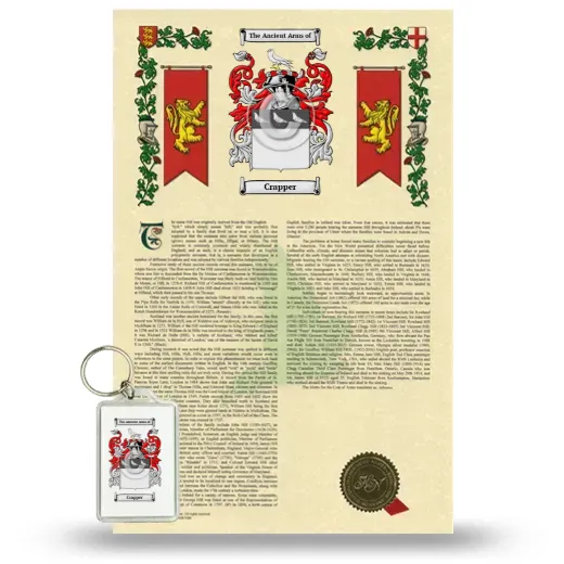 Crapper Armorial History and Keychain Package