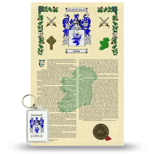 Creery Armorial History and Keychain Package