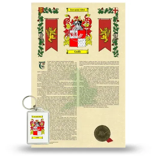 Croffs Armorial History and Keychain Package