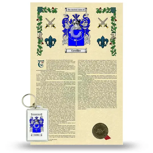 Cuvellier Armorial History and Keychain Package