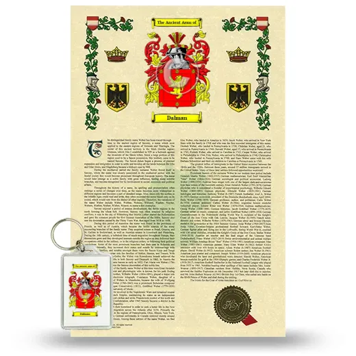 Dalman Armorial History and Keychain Package