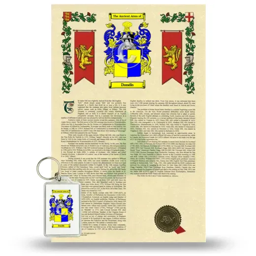 Dandis Armorial History and Keychain Package