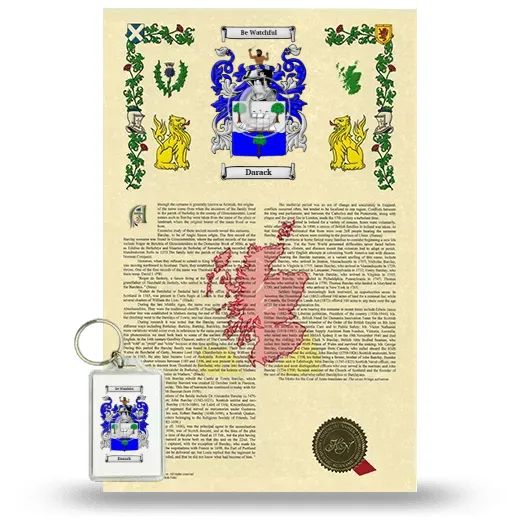 Darack Armorial History and Keychain Package