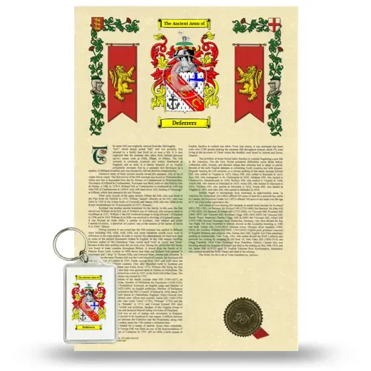 Deferrers Armorial History and Keychain Package