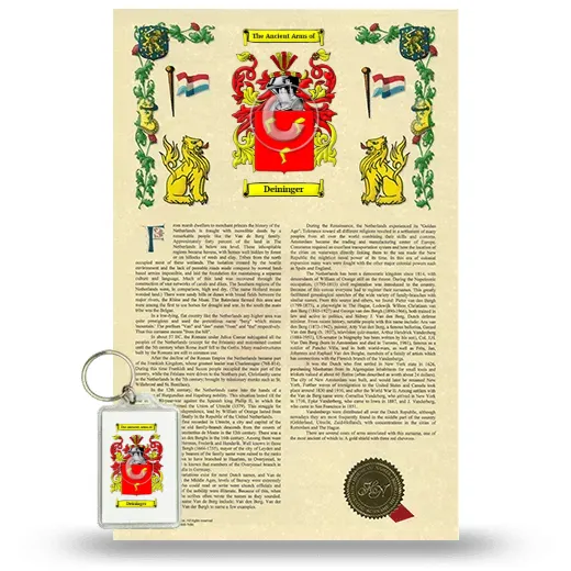 Deininger Armorial History and Keychain Package