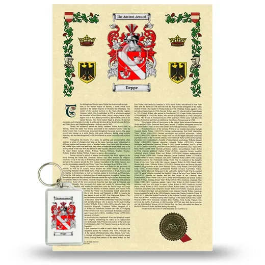Deppe Armorial History and Keychain Package