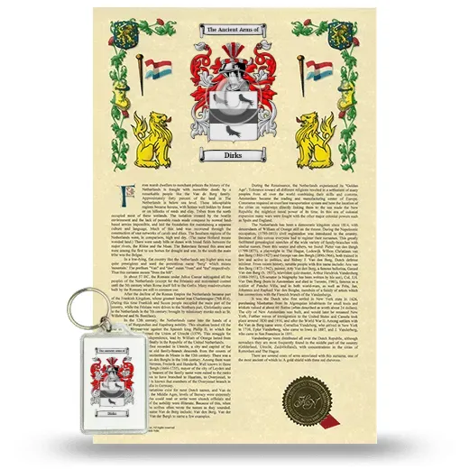 Dirks Armorial History and Keychain Package