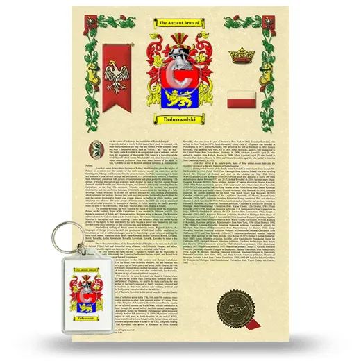 Dobrowolski Armorial History and Keychain Package