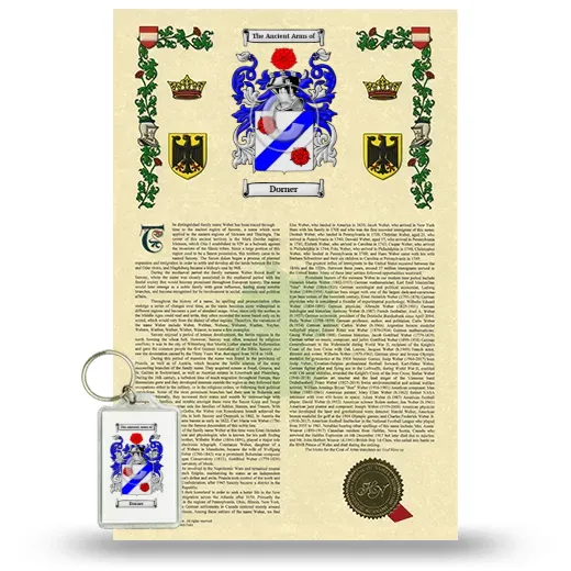 Dorner Armorial History and Keychain Package