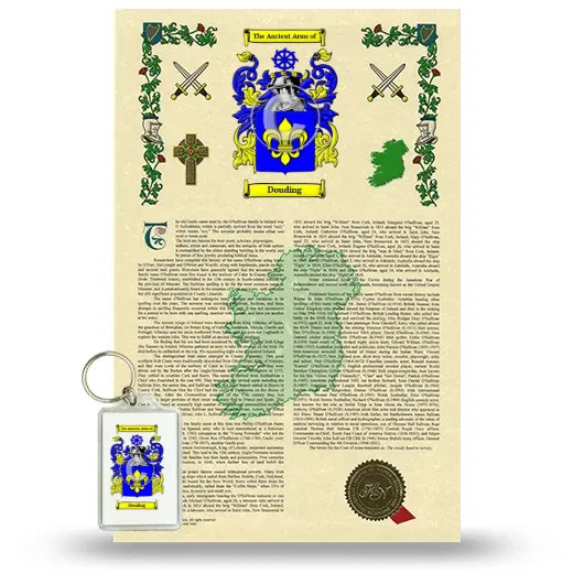 Douding Armorial History and Keychain Package