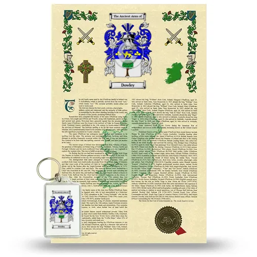 Dowley Armorial History and Keychain Package