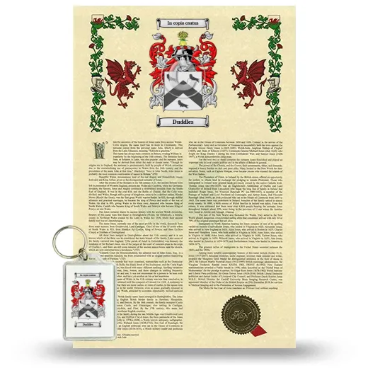 Duddles Armorial History and Keychain Package