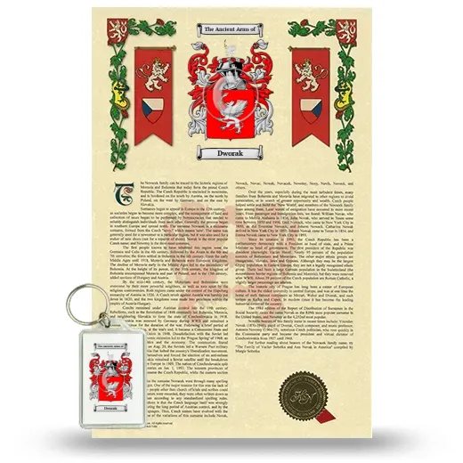 Dworak Armorial History and Keychain Package