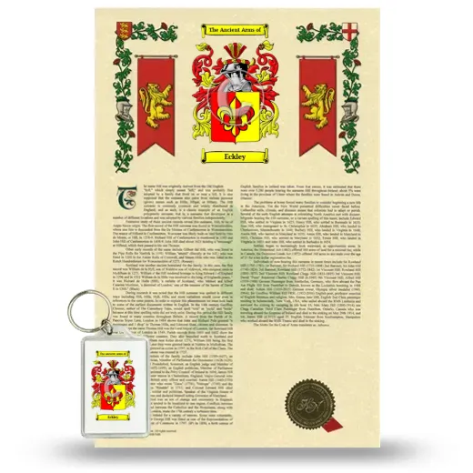 Eckley Armorial History and Keychain Package