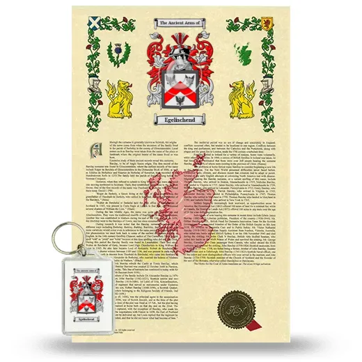 Egelischend Armorial History and Keychain Package