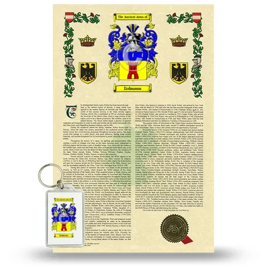 Erdmann Armorial History and Keychain Package