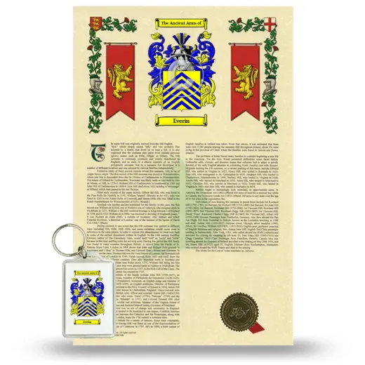 Everin Armorial History and Keychain Package