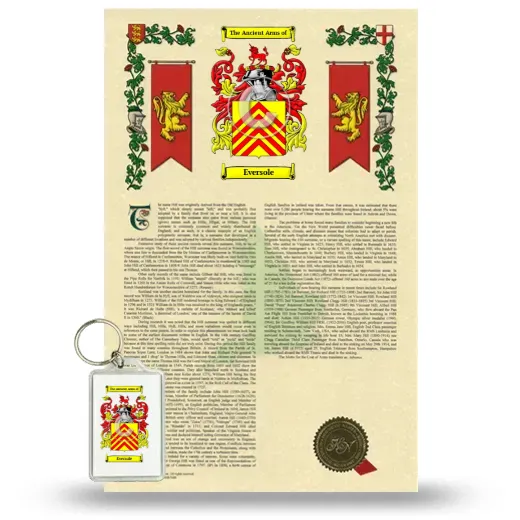 Eversole Armorial History and Keychain Package