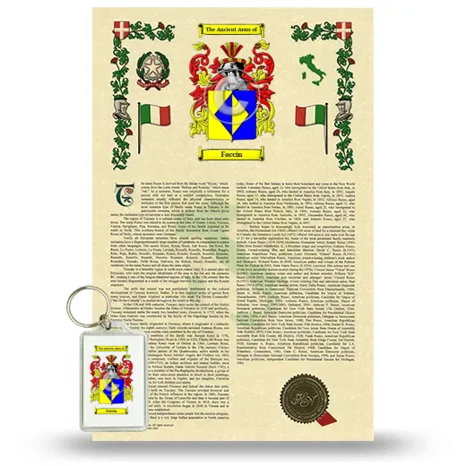 Faccin Armorial History and Keychain Package