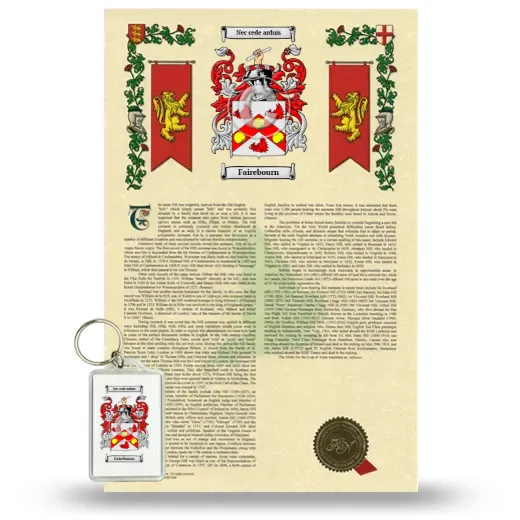Fairebourn Armorial History and Keychain Package