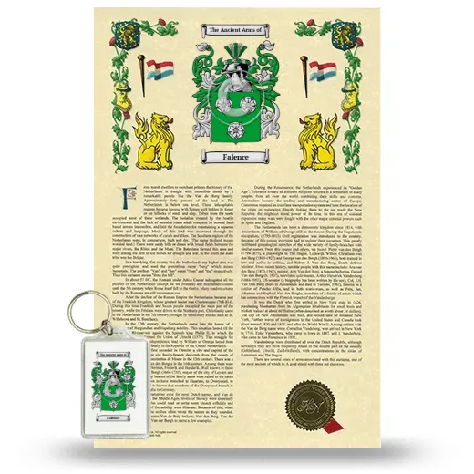 Falence Armorial History and Keychain Package