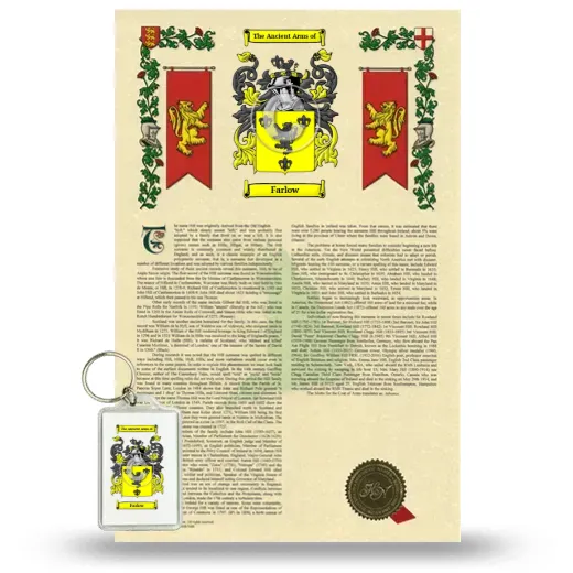 Farlow Armorial History and Keychain Package