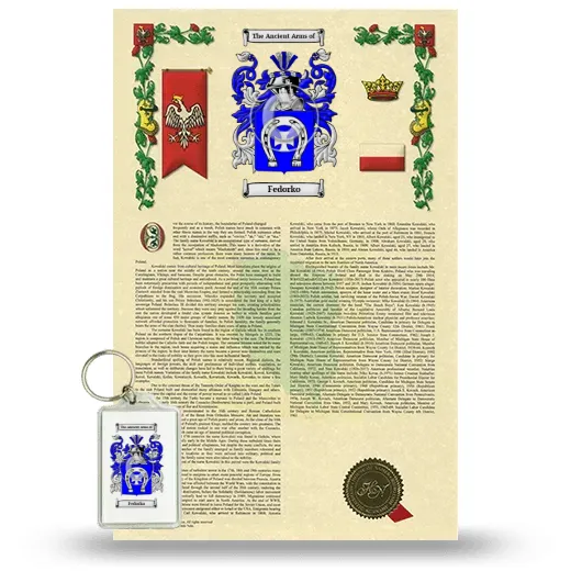 Fedorko Armorial History and Keychain Package