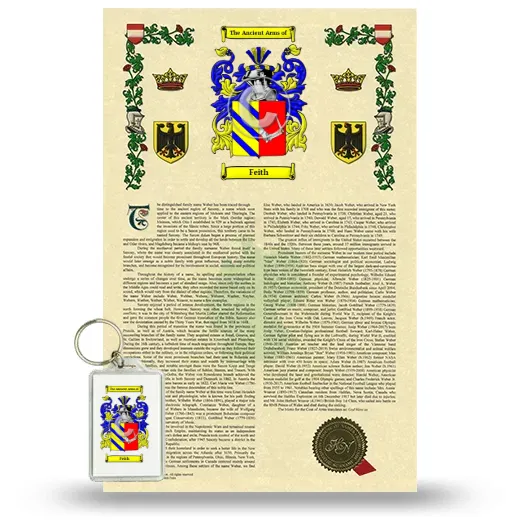 Feith Armorial History and Keychain Package