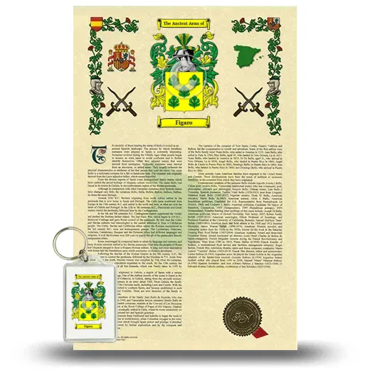 Figaro Armorial History and Keychain Package