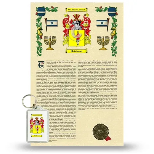Fleishman Armorial History and Keychain Package