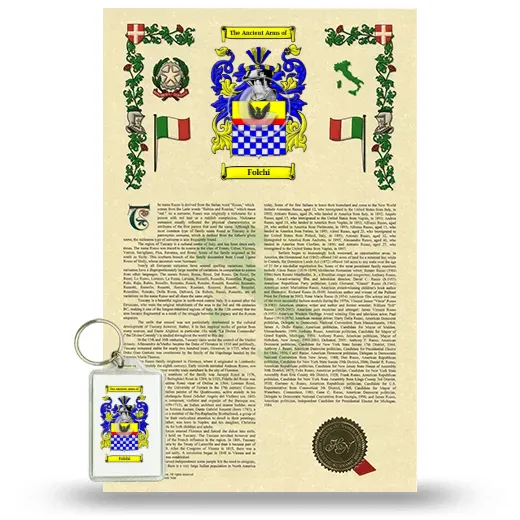 Folchi Armorial History and Keychain Package