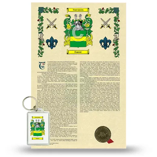 Forest Armorial History and Keychain Package