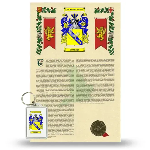 Formage Armorial History and Keychain Package