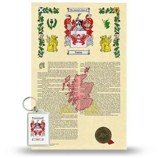 Forrey Armorial History and Keychain Package