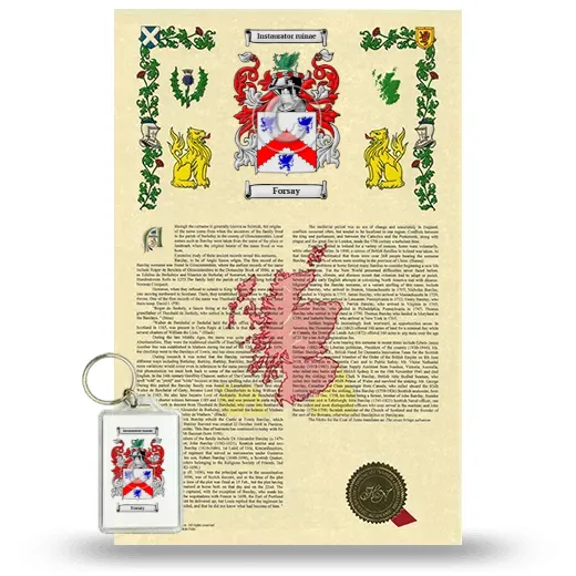 Forsay Armorial History and Keychain Package