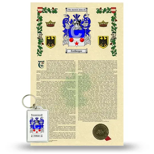 Freiberger Armorial History and Keychain Package