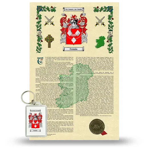 Fremin Armorial History and Keychain Package