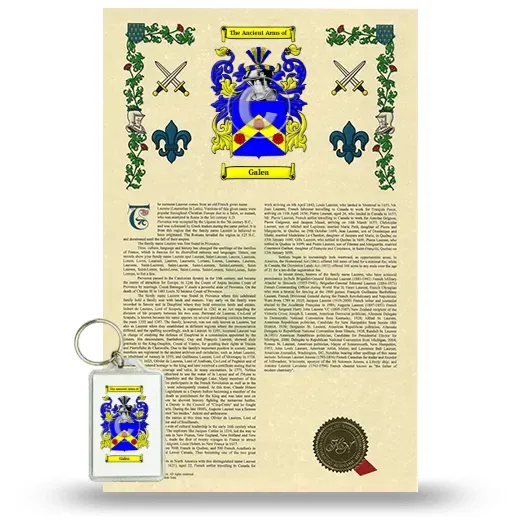 Galea Armorial History and Keychain Package