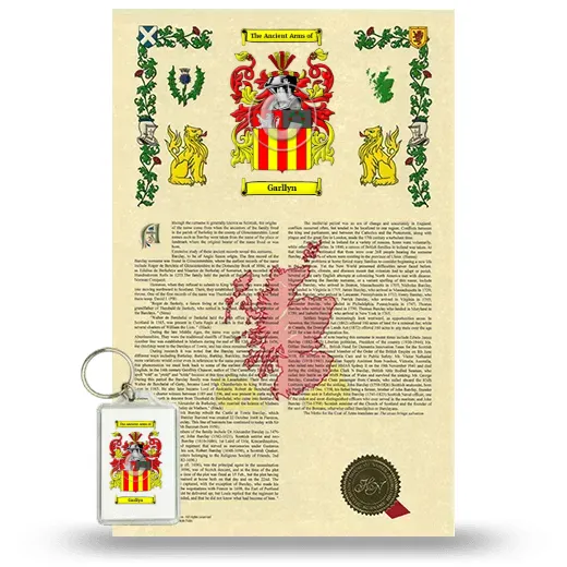 Garllyn Armorial History and Keychain Package