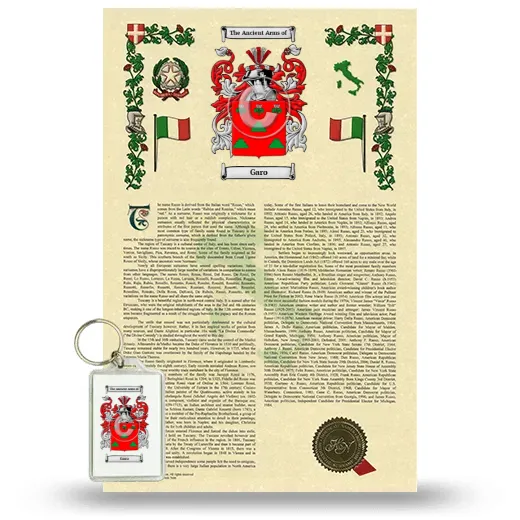 Garo Armorial History and Keychain Package