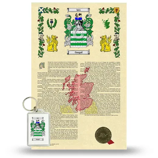 Gasgal Armorial History and Keychain Package